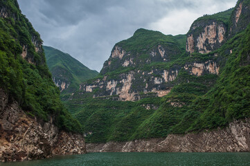 Landscape of the Three Gorges of the Yangtze River in China