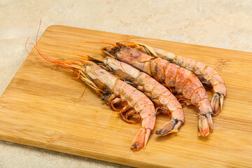 Tasty big Langoustine over the board