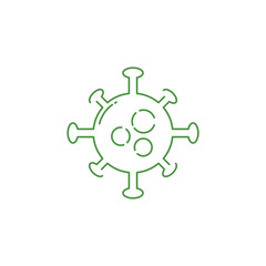 Obraz premium Coronavirus outline icon illustration