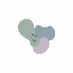 A small branch with leaves and buttons.