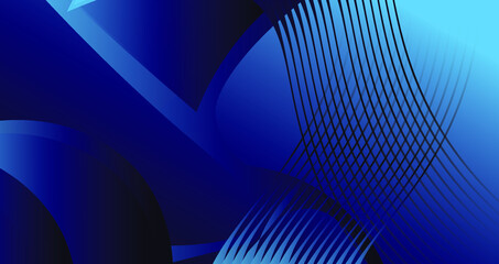 Abstract blue background with lines