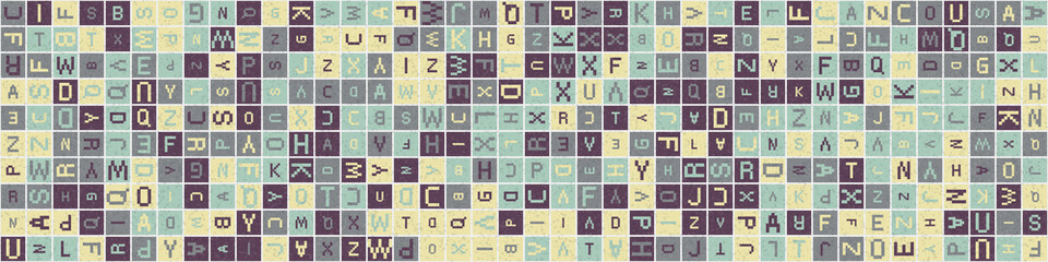 Abstract Geometric Pattern generative computational art illustration