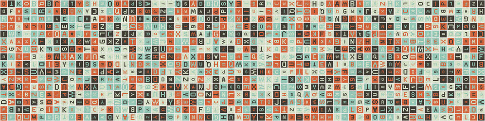 Abstract Geometric Pattern generative computational art illustration