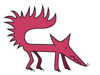 Red fox illustration