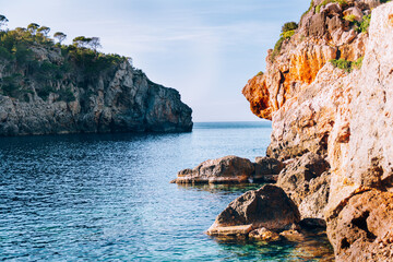 Naklejka premium Beach with azure waters on Palma