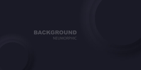 3d background in neumorphic style. Futuristic abstract round template. Vector illustration.