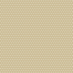 Seamless geometric vector background. Modern golden ornament with white dotted elements. Geometric abstract pattern