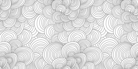 Vector geometric seamless pattern  with intersecting stripes floral background. Vector seamless texture with abstract flowers  background with hand drawn graphic. 