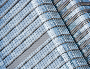 Local texture of exterior walls of modern urban buildings