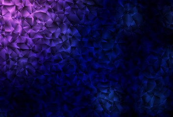 Fototapeta premium Dark Purple, Pink vector polygonal template.