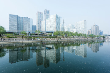Fototapeta na wymiar Beijing modern international business CBD