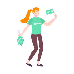 Promoter Flat Illustration