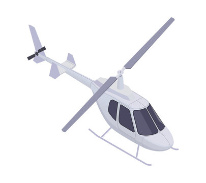 Helicopter Isometric Icon