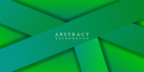 green background abstract overlapping lines with modern concept for presentation