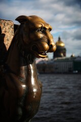 Fototapeta na wymiar statue of lion