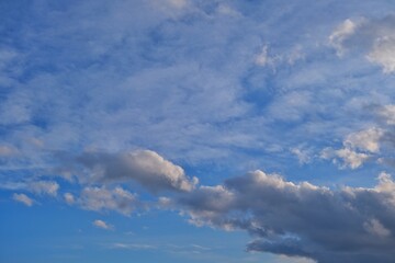 Obraz premium White clouds and blue sky.