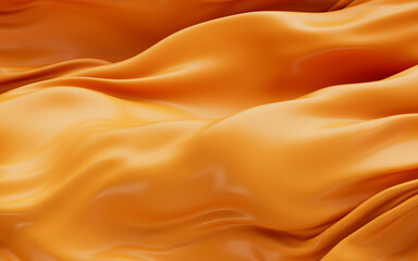 Orange flying clothes, 3d rendering.