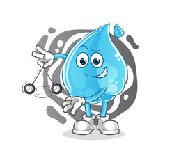 water drop hypnotizing cartoon. cartoon mascot vector