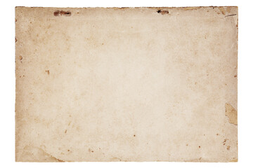 Very old ripped brown kraft horizontal paper texture