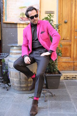 Mężczyzna w różowej marynarce - Wiosna 2022
Pink Blazer - Spring 2022