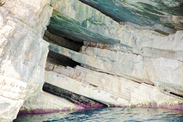 Sea rocks at Corfu Greece