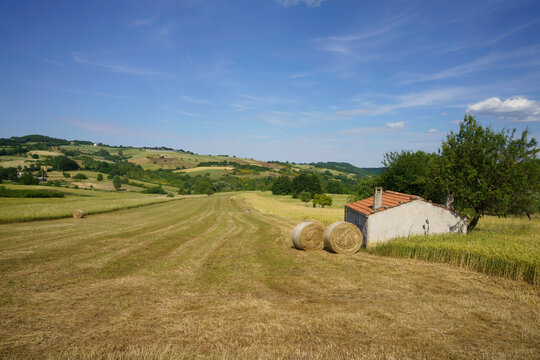 Landscape in Sannio, Molise, near Frosolone
