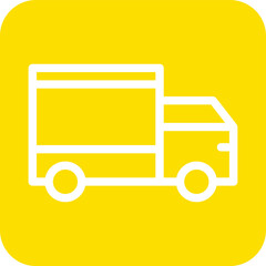 Fototapeta premium Delivery Truck Vector Icon Design Illustration