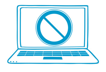 Schutz vor Ransomware auf Laptop Computer Monitor