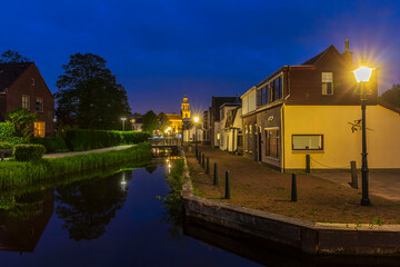 Zoetermeer city center downtown at night