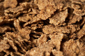 Oatmeal in flakes for breakfast