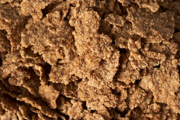 Oatmeal in flakes for breakfast