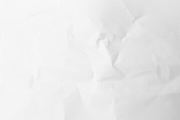 White sheet of paper. White textured sheet. Old paper top view. Grunge texture.