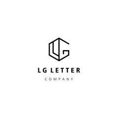 LG initials logo design template vector