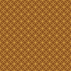 Seamless pattern with brown geometric design.