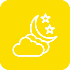 Night Vector Icon Design Illustration