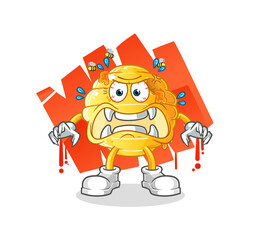 honeycomb monster vector. cartoon character