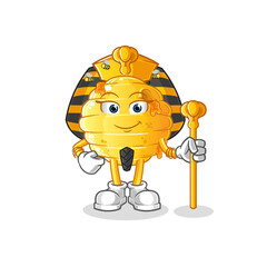 honeycomb ancient egypt cartoon. cartoon mascot vector