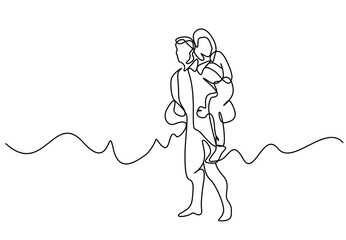 couples in love spending happy and peaceful moments together drawing concept design