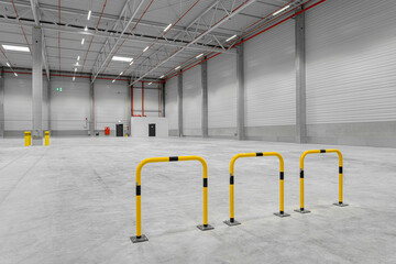 logistics hall warehouse new empty