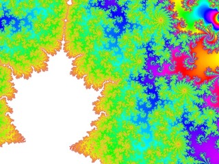 マンデルブロ集合（虹色）