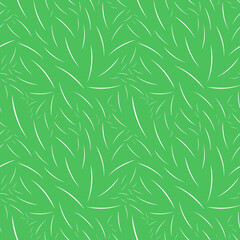 Seamless Background - Abstract Grass Weed Pattern