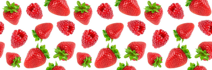 Strawberry pattern. Fruit background