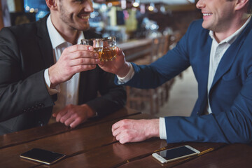 Businessmen in pub