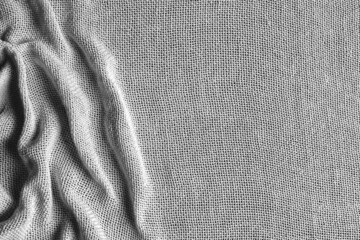 Canvas fabric with pleats