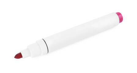 Bright color marker on white background. School stationery