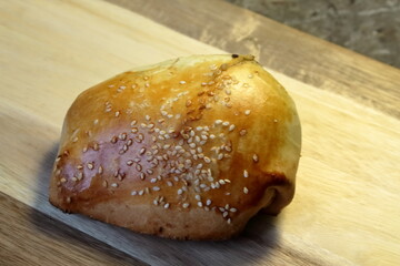 A large and fresh home baked asian samsa