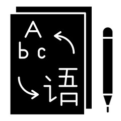 translation glyph icon