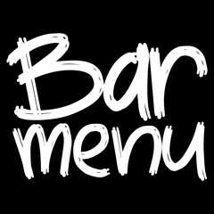 Handwritten fonts for alcohol bar menu words. Drink Names for your business. Bold chalky looking dynamic calligraphy work on the board. bar menu