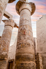Karnak Temple Complex. Very beautiful sky. Luxor, Egypt, Africa