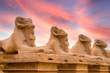 Karnak Temple Complex. Very beautiful sky. Luxor, Egypt, Africa